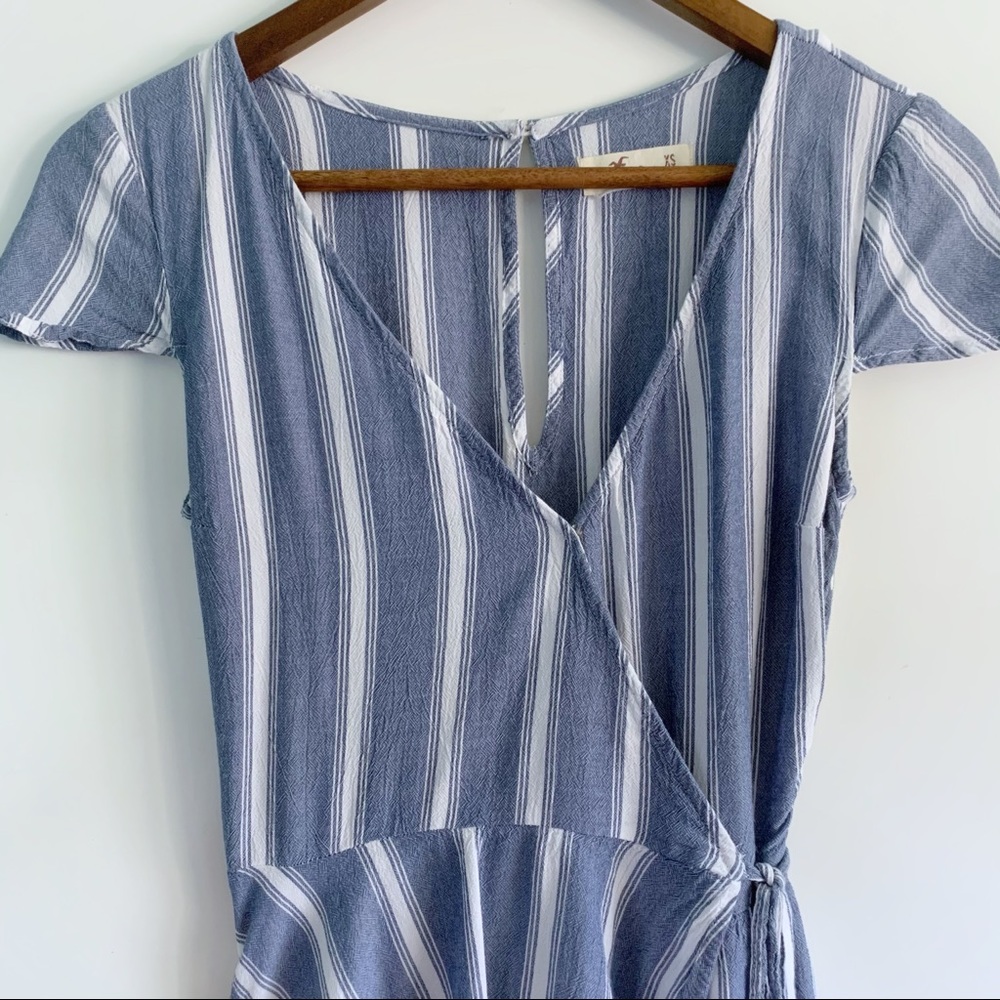 Hollister Women’s Stripes Wrap Romper - Picture 3 of 5